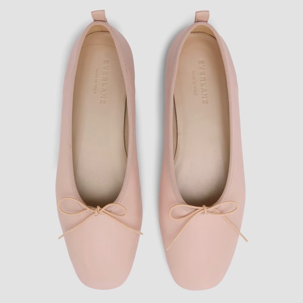 Everlane Blush Leather Flats